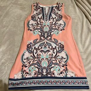 New York and Company size small Sleeveless V neck shift dress.